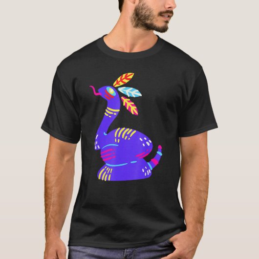 T-shirt Alebrijes Fantasy Figure Animal Sculpture Snake (Devant)