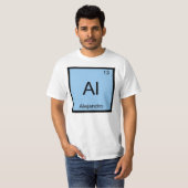 T-shirt Alejandro Nom Chimie Élément Tableau Périodique (Devant entier)