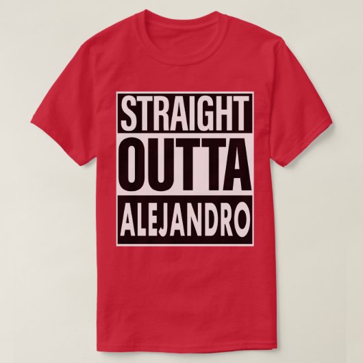 T-shirt Alejandro Nom Droit Devant Alejandro (Design devant)