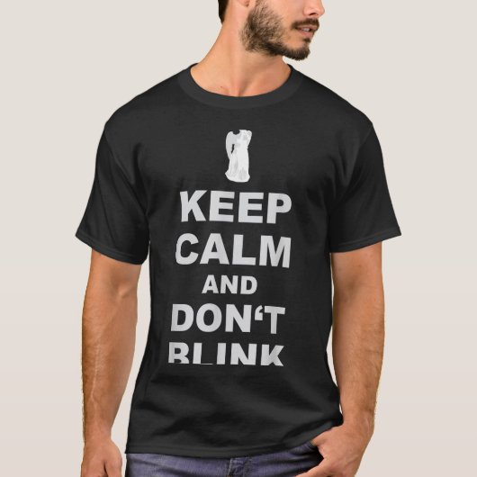 T-shirt Alert - Weeng Angel - Keep Calm And Dont Blink 2  (Devant)