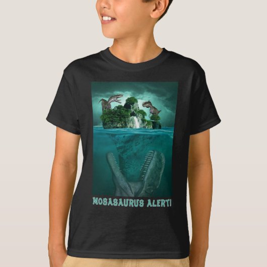 T-shirt Alerte Mosasaurus ! (Devant)