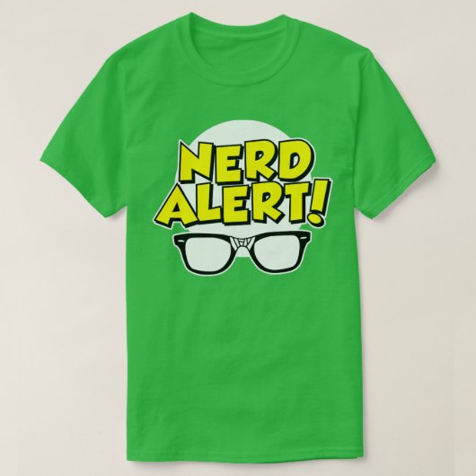 T-shirt Alerte nerd (Design devant)
