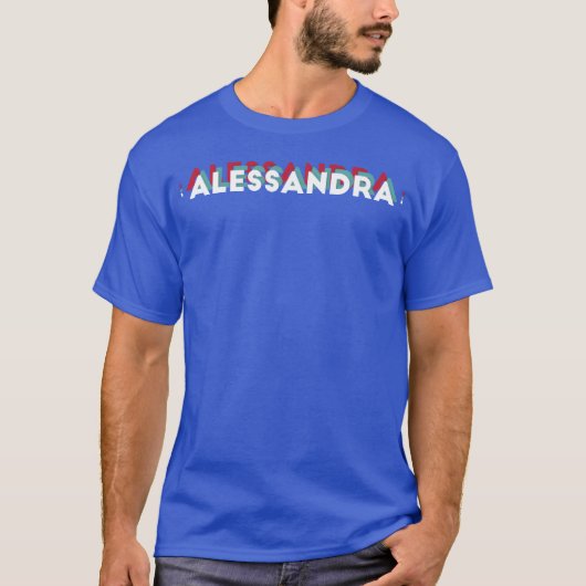 T-shirt Alessandra Nom Drôle Nom Alessandra thème des anné (Devant)