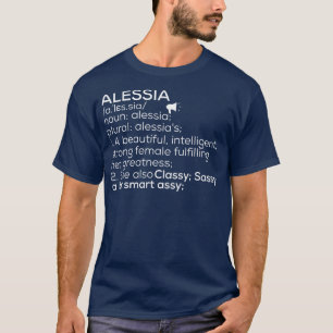 T-shirt Alessia Nom Alessia Définition Alessia Female Nam