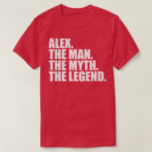 T-shirt AlexAlex Nom Alex prénom Alex (Design devant)