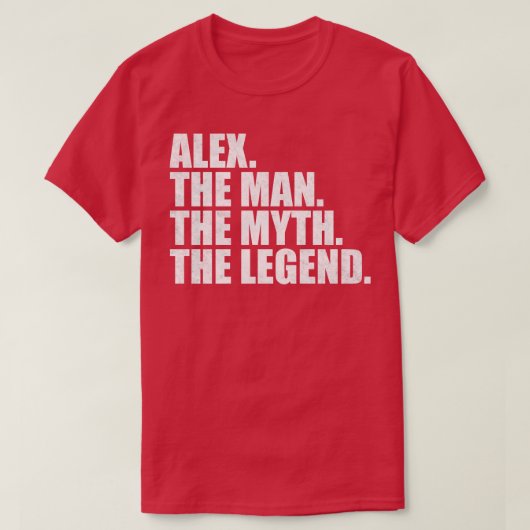 T-shirt AlexAlex Nom Alex prénom Alex (Design devant)