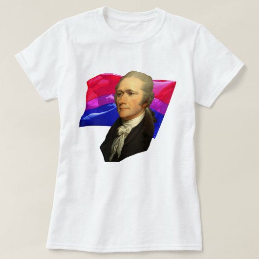 T-shirt Alexander Hamilton + Fierté bisexuelle (Design devant)