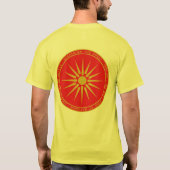 T-shirt Alexandre la grande chemise macédonienne de rouge (Dos)