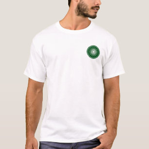T-shirt Alexandre la grande chemise verte et blanche