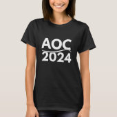 T-shirt alexandria ocasio cortez 2024, aoc 2024, aoc (Devant)
