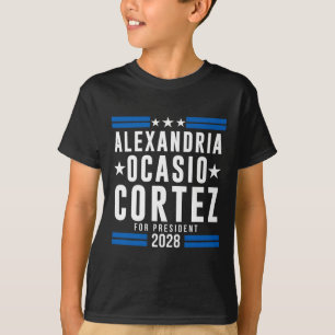 T-shirt Alexandria Ocasio Cortez Pour Président 2028, Aoc