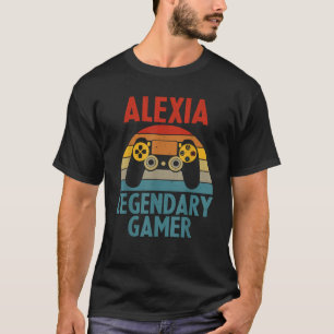 T-shirt ALEXIA Nom cadeau Personnalisé Funny Gaming Geek B