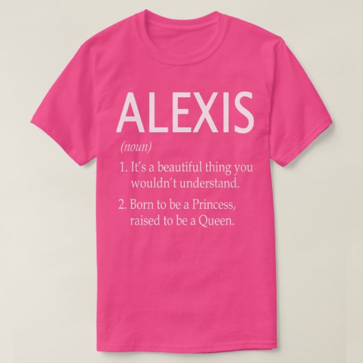 T-shirt Alexis Name Cadeau (Design devant)