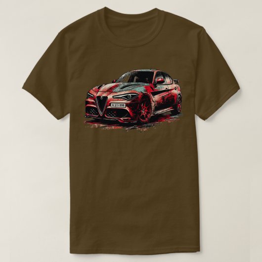 T-shirt Alfa Romeo Giulia 4 (Design devant)