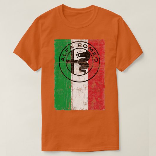 T-shirt Alfa Romero Italia Worn  (Design devant)