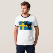 T-shirt Älg / Moose med Svenska flaggan (Devant entier)