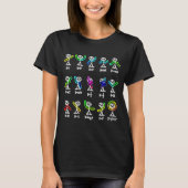 T-shirt Algebra Dance Funny Graph Figures Math  (Devant)