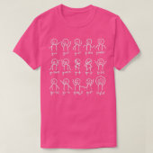 T-shirt Algebra Danse Drôle Graphe Chiffres Math Équation  (Design devant)