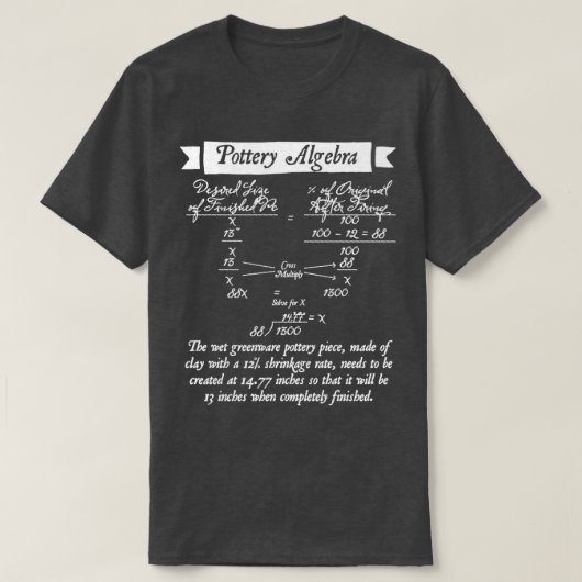 T-shirt Algebra de poterie 1 (Design devant)