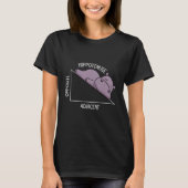 T-shirt algebra math student math teacher hippotenuse (Devant)