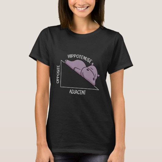 T-shirt algebra math student math teacher hippotenuse (Devant)