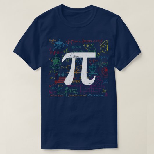 T-shirt Algebra Pi Math (Design devant)