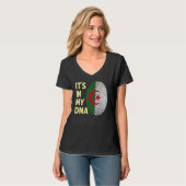 T-shirt Algérie Dans Mon Adna Algérie Équipe Drapeau Algér (Devant entier)