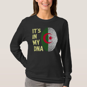 T-shirt Algérie Dans Mon Adna Algérie Équipe Drapeau Algér