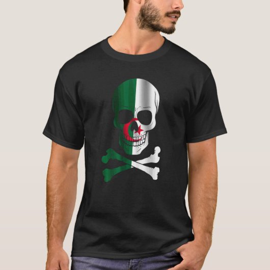 T-shirt Algérie Drapeau Drapeau Drapeau Drapeau Algérie (Devant)
