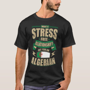 T-shirt Algérie Drapeau Fiers Algériens Hommes et Femmes