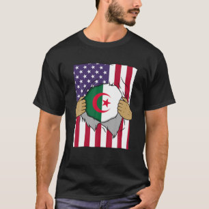 T-shirt Algérie Drapeau intérieur de moi Accueil Fierté Am