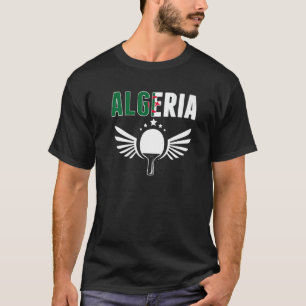 T-shirt Algérie Ping Pong Algérien Tennis De Table Soutien