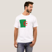 T-shirt algérien de drapeau (Devant entier)