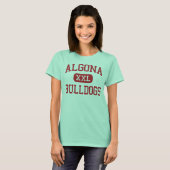 T-shirt Algona - Bulldogs - Lycée - Algona Iowa (Devant entier)