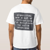 T-shirt Algorithmes Instructions Solutions Résoudre les pr (Dos)