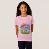 T-Shirt Alice au pays des merveilles avec champignon et ch (Devant entier)