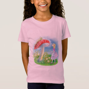 T-Shirt Alice au pays des merveilles avec champignon et ch