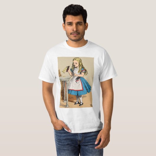 T-shirt Alice au pays des merveilles - Buvez-moi les T-shi (Devant entier)