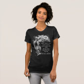 T-shirt Alice au pays des merveilles; Cheshire Chat avec A (Devant entier)