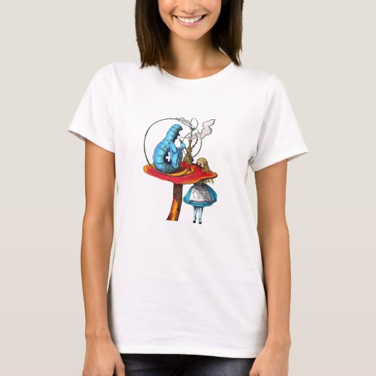 T-shirt Alice au pays des merveilles : la chenille (Devant)
