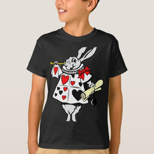 T-shirt Alice Au Pays Des Merveilles Lapin De Pâques Lapin (Devant)