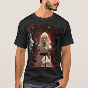 T-shirt Alice au pays des merveilles Sombre surréaliste
