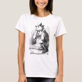 T-shirt Alice avec une couronne (Devant)