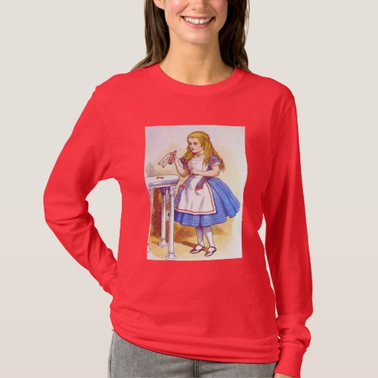 T-shirt Alice boit la couleur (Devant)