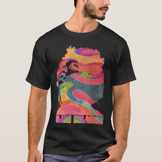T-shirt Alice Coltrane Psychedélique Graphisme (Devant)