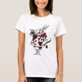 T-shirt Alice dans le tee - shirt blanc de graphique de (Devant)