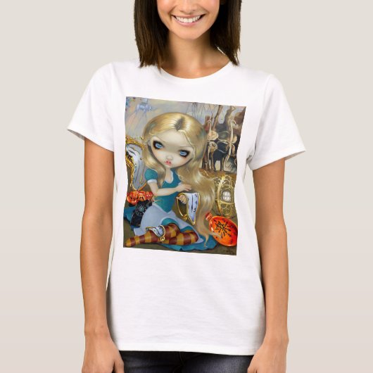 T-shirt "Alice dans un rêve de Dalí" (Devant)