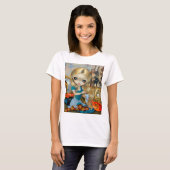 T-shirt "Alice dans un rêve de Dalí" (Devant entier)