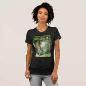 T-SHIRT ALICE ET CHÂTEAU CHESHIRE (Devant entier)