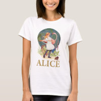 ALICE ET LE FLAMANT ROSE ROSE JOUENT DE LA CROQUET